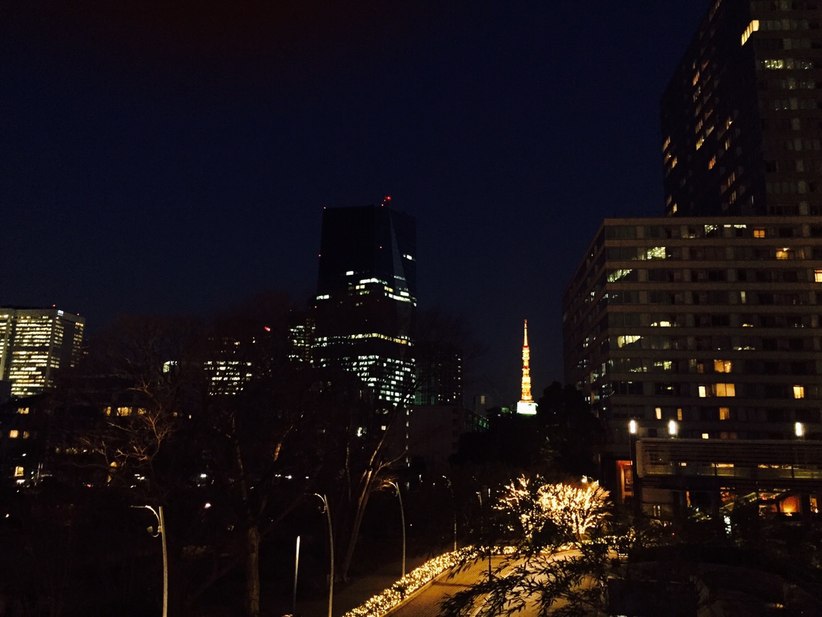 空気が澄んでる分、冬は輝きを増す東京タワー。