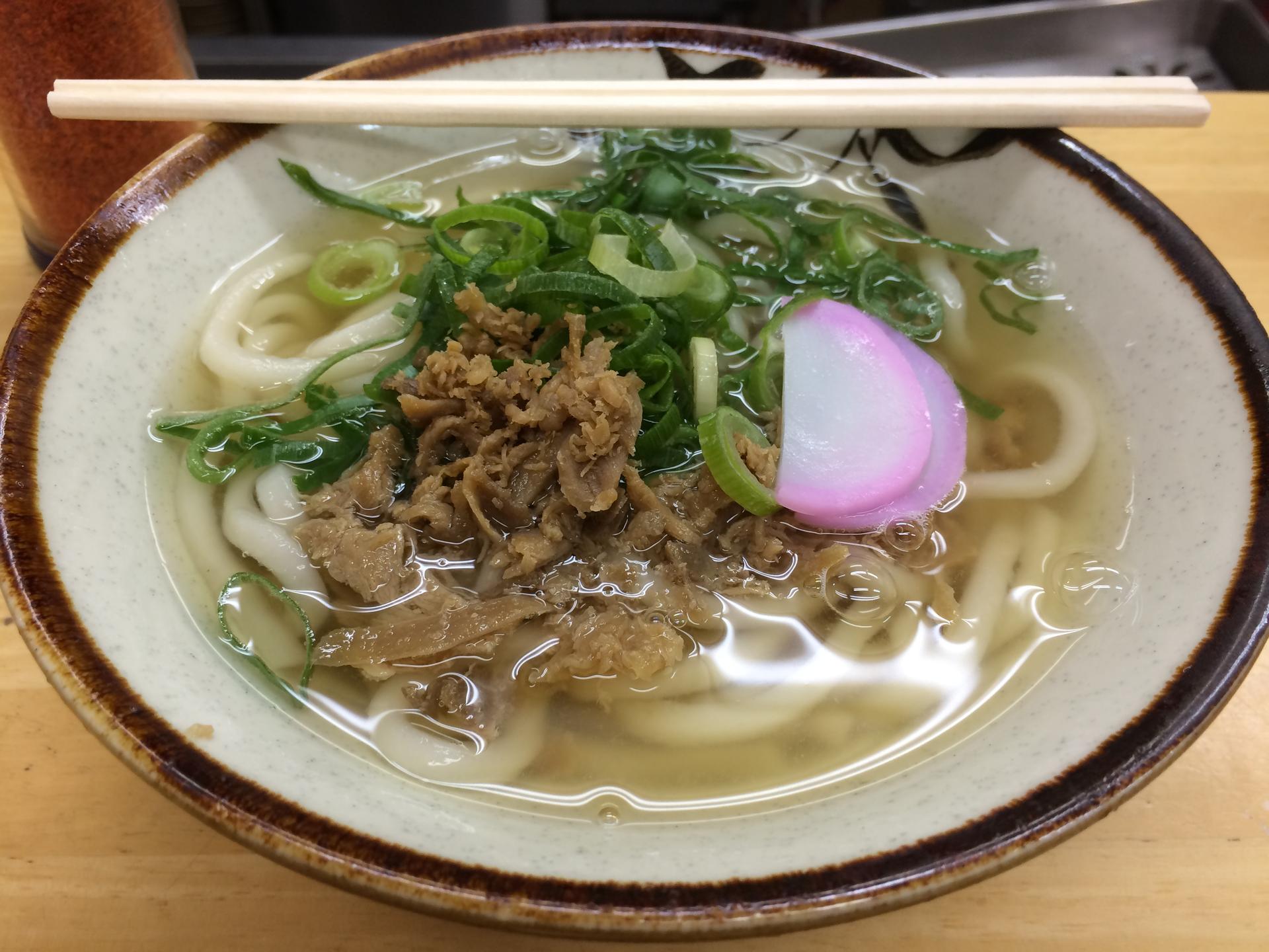 わたしの朝食・博多うどん(福岡オフィス初投稿♪)
