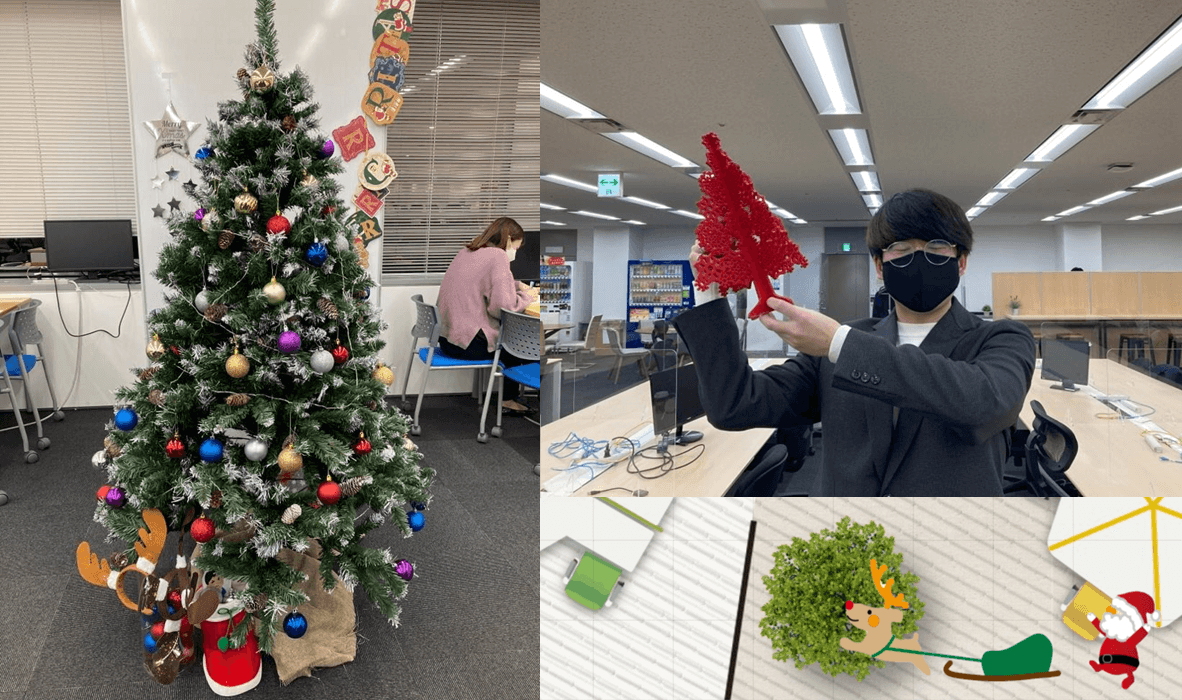 今日から12月!オフィスでクリスマスを探したよの巻 #きょうのエン