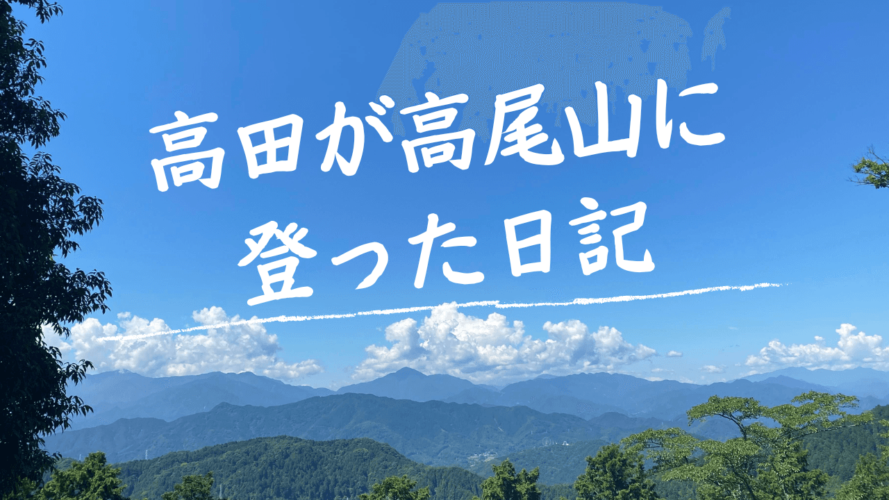 「ベストシーズンは、春夏秋冬です。」夏の高尾山に登った日記。