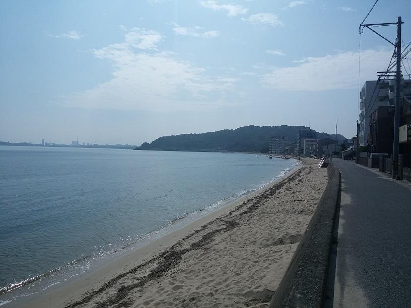 ビーチはウチから15分